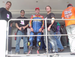 Paul Owen on the Honda Stand at the TT