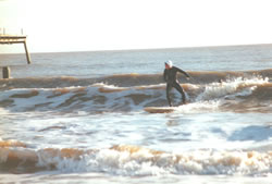 James surfing at Lowerstoft, does size matter, no when you're ripping it